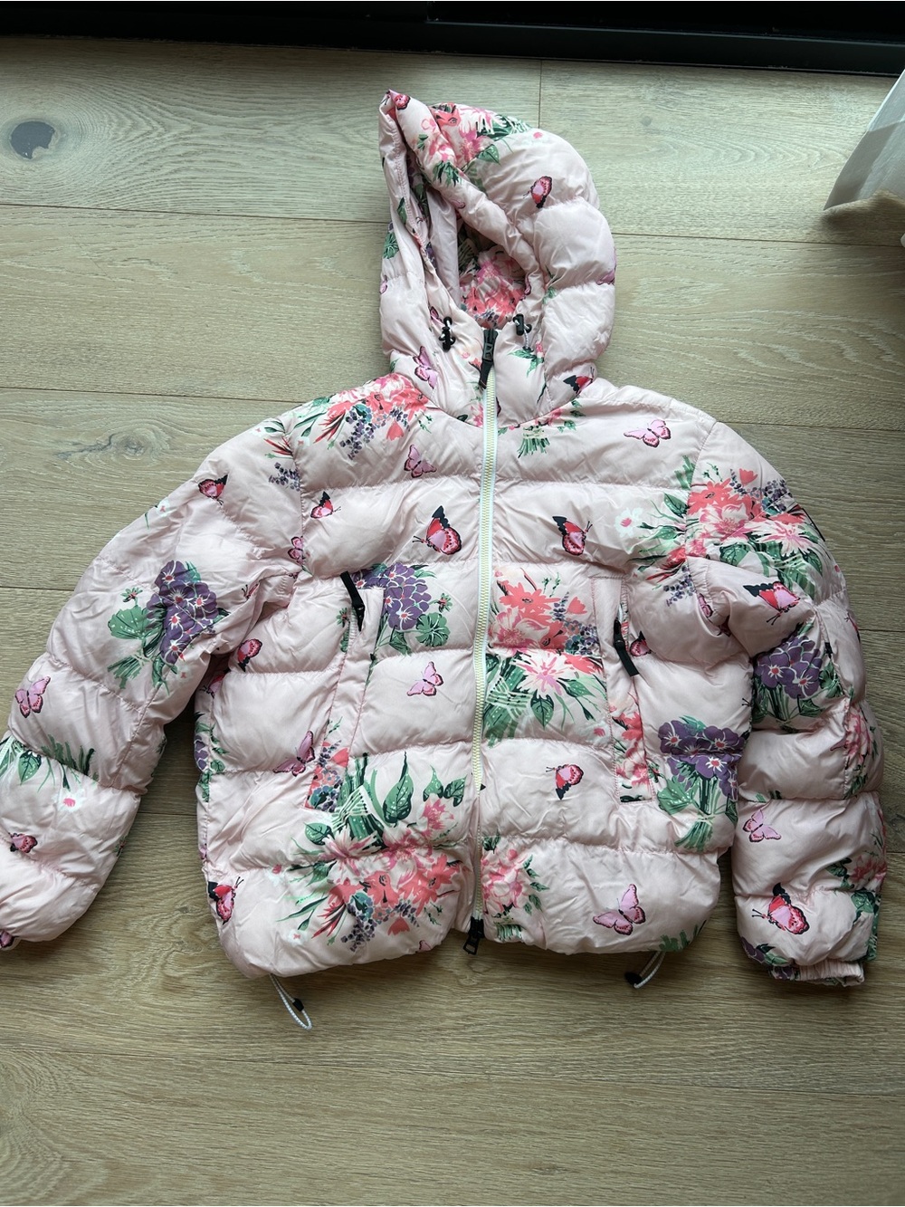LoveShackFancy x Bogner Limited Edition flower pink ski set, size Small